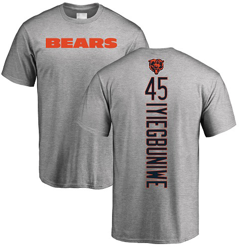 Chicago Bears Men Ash Joel Iyiegbuniwe Backer NFL Football #45 T Shirt